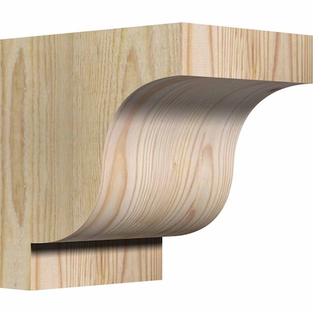Ekena Millwork Newport Rough Sawn Corbel, Douglas Fir, 6"W x 8"D x 8"H COR06X08X08NEW00RDF